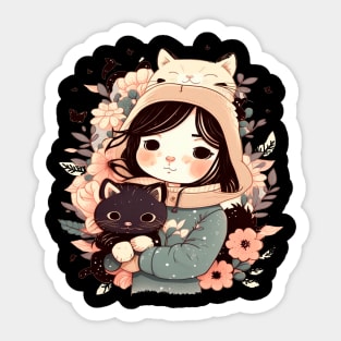 CATS ARE MY FRIENDS Sticker